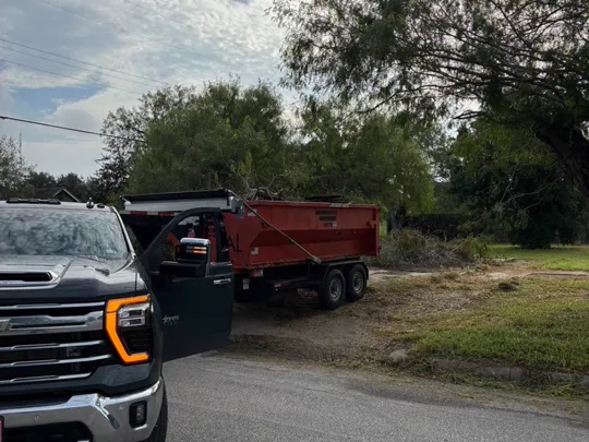 Whisky Water roll-off dumpster rental on a local cleanup job