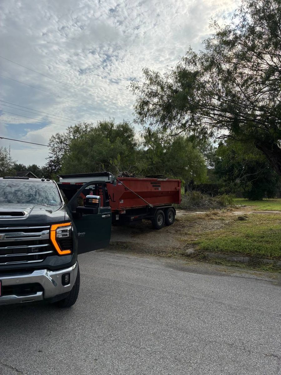 Whisky Water roll-off dumpster rental on a local cleanup job